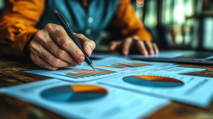 Investment strategies presentation with a financial advisor showcasing diverse portfolio options