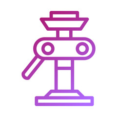 Gradient Automotive Car Jack Lifting Tool Icon