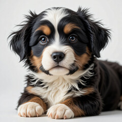 Adorable Bernese Mountain Dog Puppy Portrait