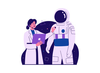 Illustration of an Aerospace Engineering Astronaut Suit