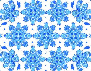 A Blue Seamless Pattern Background