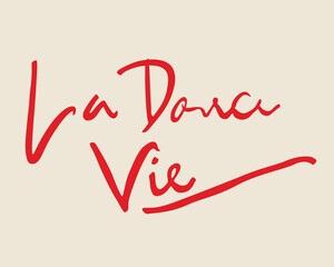 la vie typography vector art © Rian Sunandri