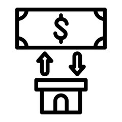 cooperative money line icon