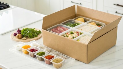 Meal Kit Subscription Service with Price Tags and Product Cost Details