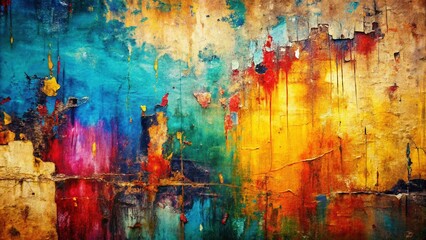 Grunge Canvas Texture: Abstract Painting Background, Documentary Photography Style