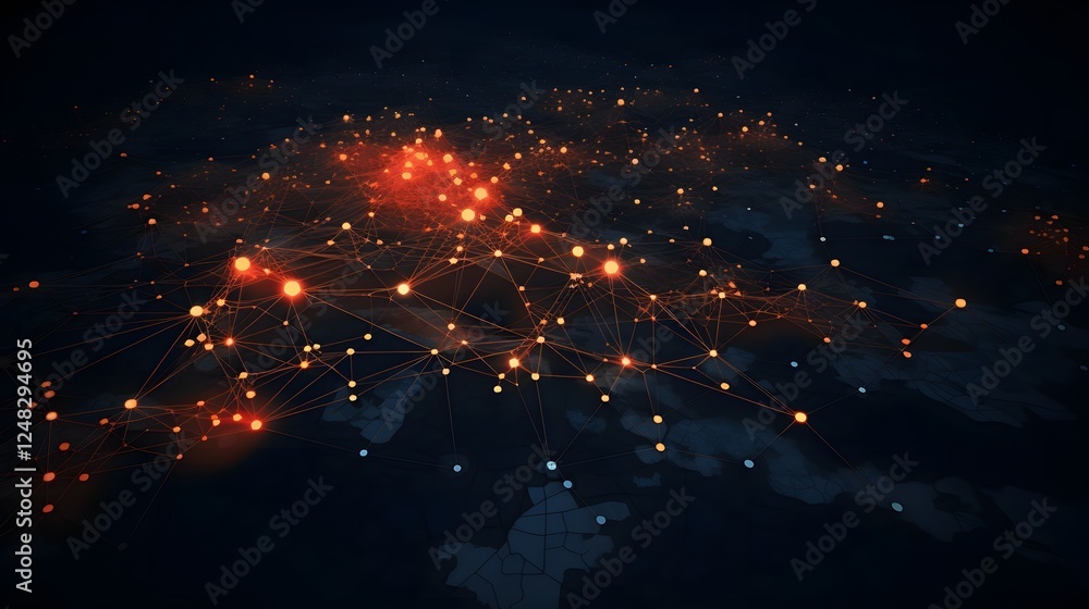 Poster dynamic real time road network map with intelligent traffic indicators for efficient urban transport