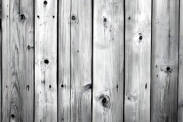 Fototapeta premium Gray Wooden Plank Fence Background
