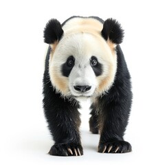 Obraz premium Panda isolated on a white background cutout.