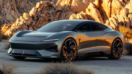 Innovative Luxury Electric Cars Showcased in Striking Studio Photography