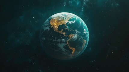 Stunning Earth View From Space with Beautiful Lighting Effects