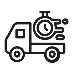 Fast Delivery line icon