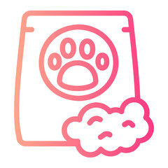 cat food gradient icon