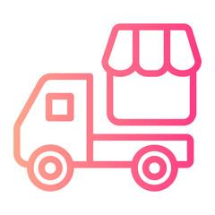 Delivery gradient icon