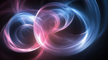 Obraz premium Colorful halo combination with black background