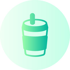 coffee gradient icon
