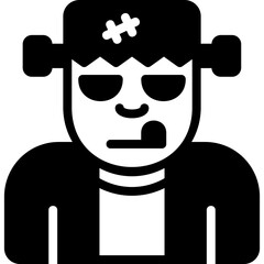 Frankenstein glyph icon