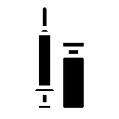 inject able drugs solid icon