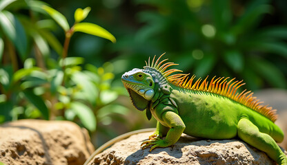 Fototapeta premium iguana in the wild