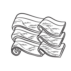 Hand drawing beef slice illustration suitable For barbeque restaurant menu, flyer, packaging.