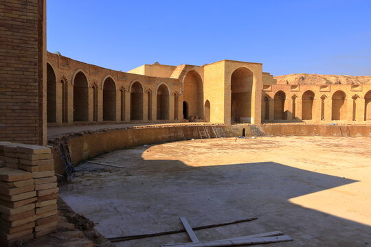 Main Caliphal Palace at Samarra, Iraq, known in Arabic as Dar al-Khilafa (Abode of the Caliphate) or Qasr al-Khalifa (Palace of the Caliph)