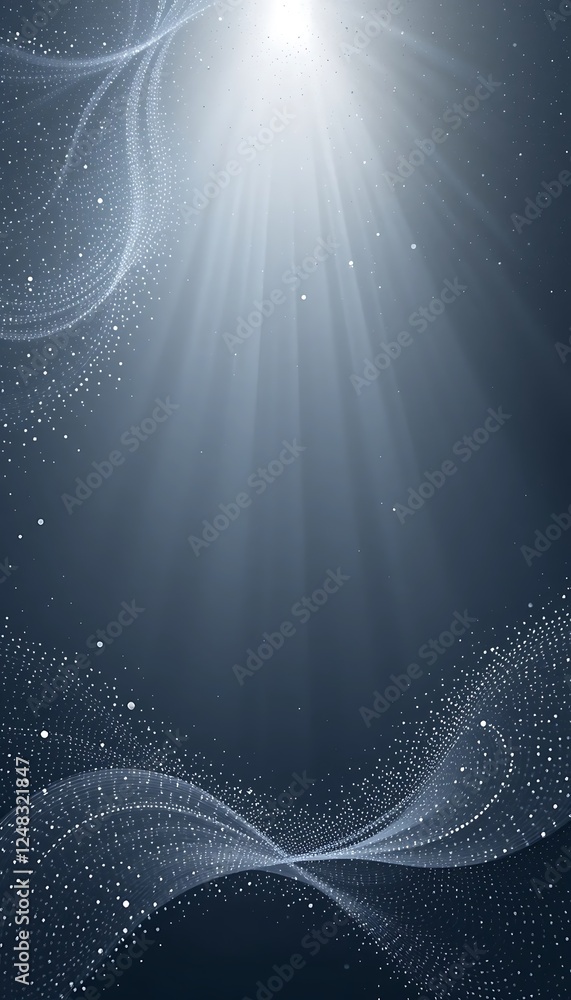 Aufkleber abstract light rays and sparkling particles background