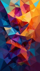 Obraz premium Abstract Colorful Polygon Art Background Design