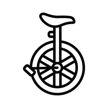 recommend clip art: A unicycle representing balance, skill, and circus performances