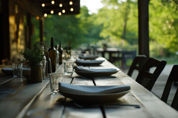 Farm to table dining is ready for guests with organic ingredients