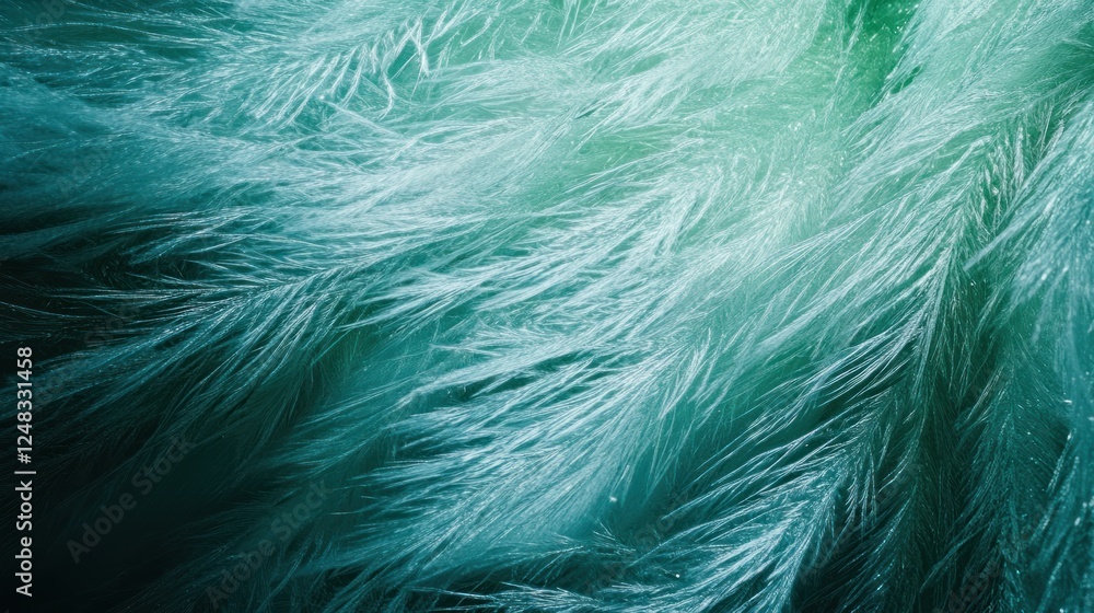 Poster teal feathers abstract textured background