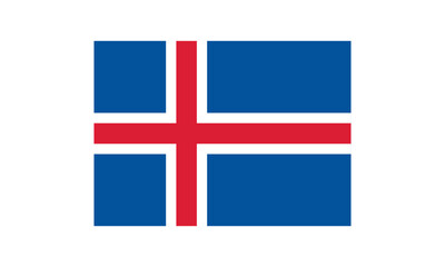 Obraz premium Flag of Iceland