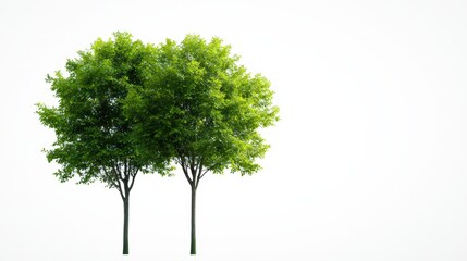 3d model of a tree with lush green foliage representing a summer landscape on a transparent background