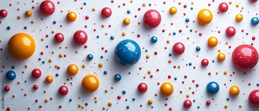 Poster vibrant geometric dots and lines abstract background with copyspace