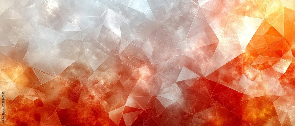 Poster elegant earthy geometric abstract overlapping polygon background with soft gradient tones