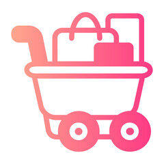 shopping cart gradient icon