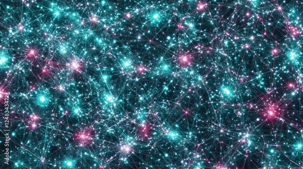 Poster Abstract Network of Interconnected Glowing Nodes