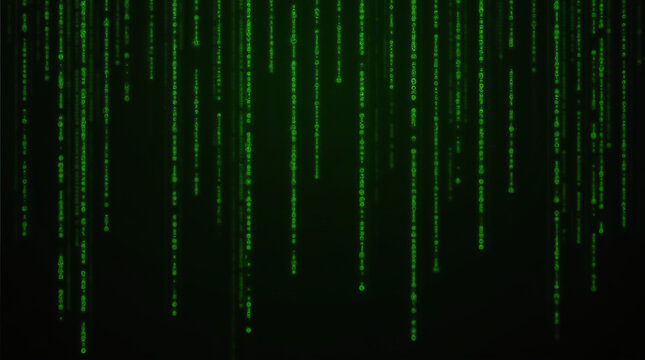 green binary code