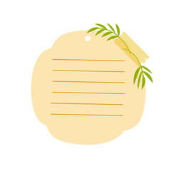 vector illustration of a notebook