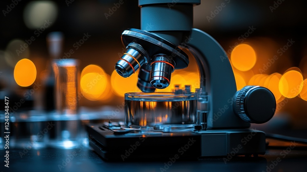 Poster microscopy in a laboratory setting: a close-up view of a modern microscope
