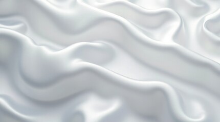 Obraz premium Smooth Flowing Silver Silk Folds with Soft Highlights