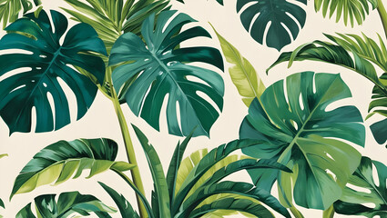 Tropical Leaves Pattern
