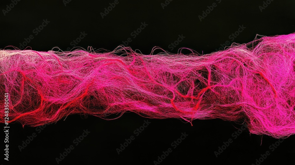 Poster pink thread network abstract art design