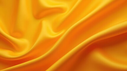 Obraz premium Golden Amber Satin Fabric Texture with Luminous Sheen
