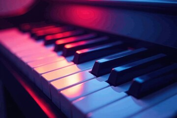 Modern piano keys icon design, abstract music poster , style, white