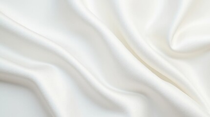 Obraz premium Luxurious Pearl White Satin Fabric Background