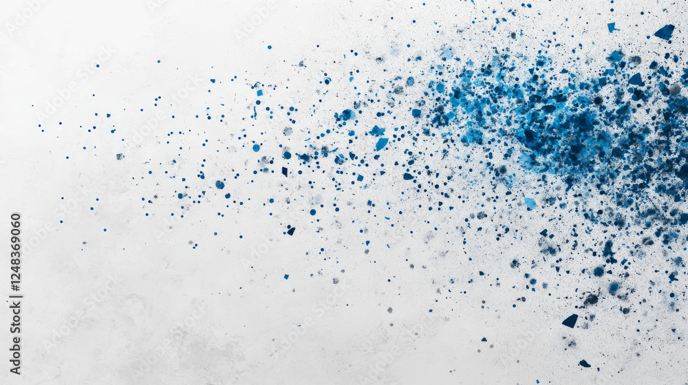 Aufkleber big data concept blue program code white and grey background 3d render illustration