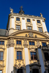Old streets of the city of Wroclaw in the central part of Poland