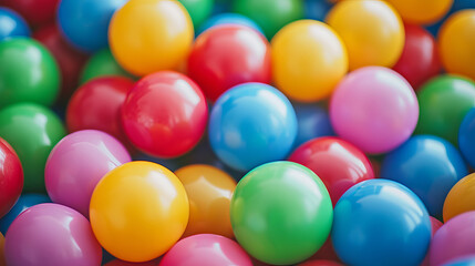 abstract colourful balls background 3d rendering illustration background
