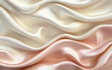 Obraz premium Abstract gradient background blending warm champagne, rose, and ivory tones, creating a smooth and elegant ambiance for Saint Valentines Day and 8 March International Womens Day