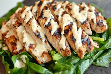 Grilled Chicken Protein-Packed Meal with Fresh Greens