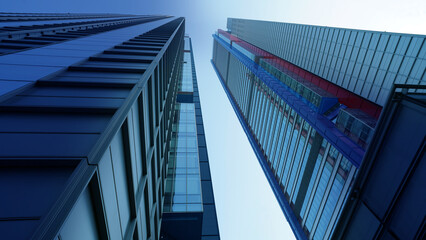 Modern Skyscrapers and Architectural Landmarks in the City